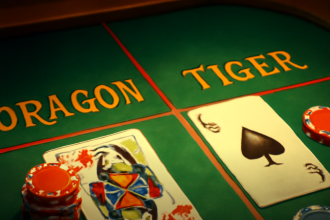 Meja kasino dengan permainan Dragon Tiger rtp tertinggi sedang berlangsung.