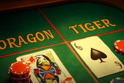 Meja kasino dengan permainan Dragon Tiger rtp tertinggi sedang berlangsung.